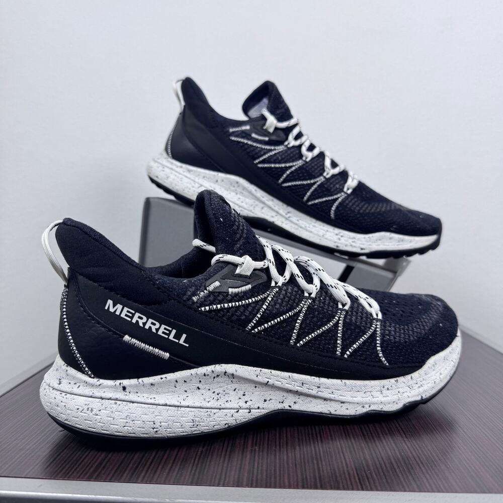 Merrell Womens 9 Bravada 2 Hiking Trail Shoes Black White Speckle Sneakers